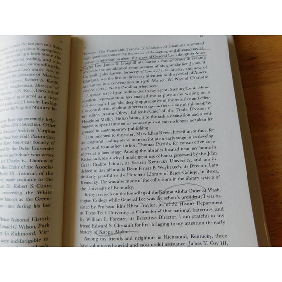 Lee The Last Years By Charles Bracelen Flood 1981 HBDJ with Letters and Clipping - Picture 11 of 11